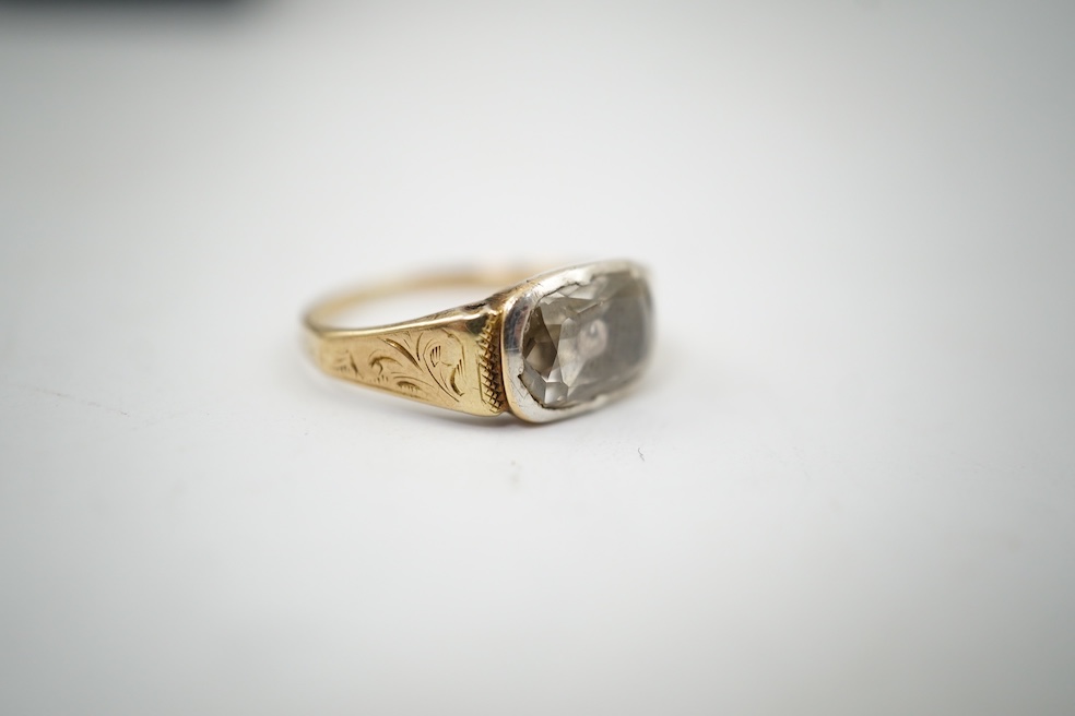 A rare Georgian/early Victorian diamond ring, first half 19th century